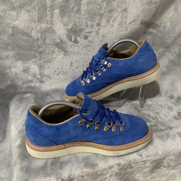 Reebok Exofit RW Boots Mens Size 7.5 Blue Suede Hiking Vibram Trail Outdoor Rare - Picture 4 of 16